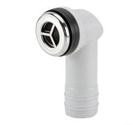 Yhenlovtt Adaptador redondo de cabeza de desbordamiento para fregadero, material de polipropileno para mayor durabilidad y resistencia a la putrefacción, se adapta a agujeros de 21 a 23 mm en