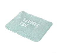 Yhenlovtt Almohadilla de gel frío de verano para coche compacto para tener relleno de patrón para regulación, plegable y silla de oficina, limpieza simple de hidrogel (verde)