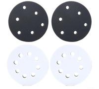 Yhenlovtt Almohadilla de interfaz de esponja suave de 5 pulgadas para lijar, almohadilla de respaldo de 6 agujeros y 8 agujeros, almohadilla de respaldo de cierre de gancho de 125 mm para lijadora