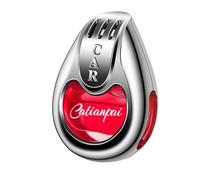 Yhenlovtt Ambientador difusor de clip de ventilación con botella de vidrio, decoración estética creativa para interiores de automóviles, compatible con la mayoría de vehículos (verde, morado, rojo