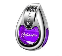 Yhenlovtt Ambientador difusor de clip de ventilación con botella de vidrio, decoración estética creativa para interiores de automóviles, compatible con la mayoría de vehículos (verde, morado, rojo