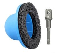 Yhenlovtt Amoladora de cubo de rueda con accionamiento de 1/2 pulgada para quitar y limpiar cubos en coches, camiones, SUV, motocicletas, 150 mm de diámetro, disco abrasivo de plástico con varilla de