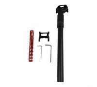 Yhenlovtt Amortiguador para tija de sillín de bicicleta con suspensión ajustable, 350 mm de longitud, aleación de aluminio, compatible con marcos de 25,4 a 34,9 mm de diámetro (34,9 mm por cuña)