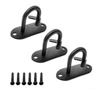 Yhenlovtt Anclaje de cuerda de batalla para bandas de resistencia, ancla de entrenamiento de acero Ti resistente con diseño antideslizante en forma de corazón, 38 x 100 mm B (3 piezas B)