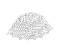 Yhenlovtt And Freshwater Fishing PVC in Plus Red de repuesto con mango de red blanca para agua salada, plegable, negro, aterrizaje de pesca sin malla (profundidad 47 cm)