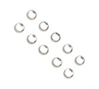 Yhenlovtt Anillo de bloqueo de tuerca de válvula de bicicleta de aleación de cobre, para Presta y válvulas, ajuste de precisión 6V1 y 8V1 roscas, accesorios plateados para cubo de bicicleta (C)