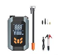 Yhenlovtt Arrancador portátil de coche 7200A con compresor de aire, inflador de neumáticos de 150 PSI, luz LED, banco de energía de 7200 mAh para vehículos de 12 V, pantalla LCD