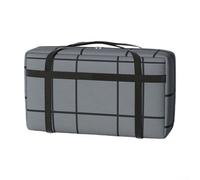 Yhenlovtt Bolsa de almacenamiento de ropa impermeable, bolsas de mudanza gruesas con asas y cremallera robusta, gran capacidad para ropa de cama, armario y cajas de mudanza, gris (M)