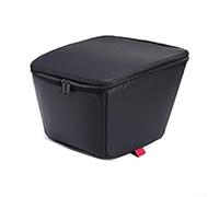 Yhenlovtt Bolsa impermeable para bicicleta con esponja interior para acolchado trasero, compatible con carga eléctrica plegable y cesta de piel sintética para tener (B)