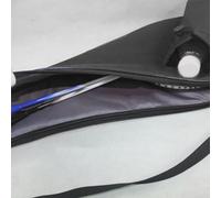 Yhenlovtt Botella de raqueta de bádminton con soporte y capacidad para raqueta de tenis, a prueba de golpes, bolsa para 2 raquetas de tenis, volantes grandes, Oxford C