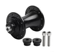 Yhenlovtt Buje delantero de 20 agujeros para bicicleta plegable Brompton, cubo de bicicleta de freno en V de aleación de 74 mm de edad con 2 rodamientos, componente de repuesto negro PCD de 38 mm