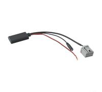 Yhenlovtt Cable adaptador de entrada auxiliar para Fiesta 2008-2010 5.0 con micrófono, transmisión de música manos libres e interfaz de audio compatible con sistemas estéreo de coche