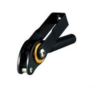 Yhenlovtt Caña de rodillo doble para metal con doble punta de anillo, resistente al agua salada y a la corrosión, anclaje visual, guía de bricolaje, polea de pesca (ZKBT)