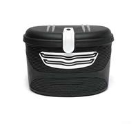 Yhenlovtt Cesta de almacenamiento frontal para cerradura eléctrica con cesta de transporte de plástico ABS para scooter y bicicleta, forro con paño compatible con E-for Xiaomi M (negro sin bolsa de