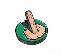 Yhenlovtt Clip All Mens Having or Ball Marker for Hats Steel Belts Funny Middle Finger Design in Reliable Manganese Magnetic Fits Hat Skill Le (Verde Claro)