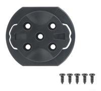 Yhenlovtt Clip de reparación de montaje para computadora de bicicleta, para Garmin, cubierta de base de plástico resistente con tornillos, 34 mm OD 20-22 mm de distancia entre agujeros, pieza de