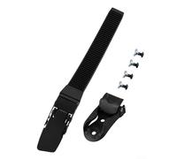 Yhenlovtt Correa energética de repuesto con hebilla para patines en línea, estilo de clip largo y estilo de botón inverso, material de PVC negro, estándar (clip invertido)