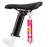 Yhenlovtt Correa reflectante para bicicleta con trébol de cuatro hojas de la suerte y mosquetón de corazón para bicicleta de carretera (rojo)