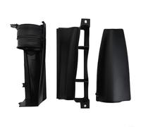 Yhenlovtt Cubierta de conducto de entrada de guía de aire, 3 piezas de montaje de plástico, compatible con Jetta MK5 Mk6 para A3 para EOS para Passat 1K0805971C