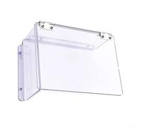 Yhenlovtt Cubierta impermeable de acrílico para cerraduras de puertas electrónicas y mecánicas al aire libre, cubierta protectora del panel de control, 150 x 110 x 63 mm, transparente (derecha)