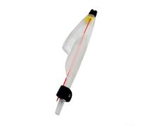 Yhenlovtt Cubierta transparente para la punta de la caña de pescar y tapa de protección para guías de caña de pescar con correa segura, material plástico en varios tamaños (café 2#)