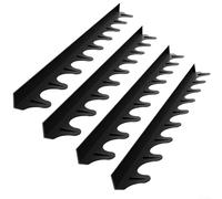 Yhenlovtt Cubiertas de silicona para estufas, sellos de relleno de huecos de horno resistentes al calor, protector de derrames resistente al calor entre la encimera de la estufa (negro)
