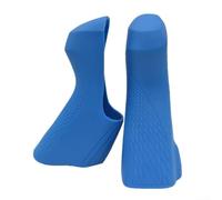Yhenlovtt Cubiertas de silicona para palanca de freno, cubiertas de gel suave antideslizante, agarre resistente a la intemperie para ciclismo de carretera, compatible con ST-R7000 R8000 (azul)
