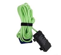 Yhenlovtt Cuerda de luz LED para acampar al aire libre, 300 cm, impermeable, IP66, luminosa, con 8 modos y alta resistencia, capacidad de carga de 370 kg (verde claro)