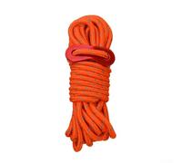 Yhenlovtt Cuerda reflectante de 4 m de 4 mm con hebilla para ropa resistente al viento, senderismo, refugios al aire libre, tienda de campaña, línea ajustadora para tiendas de campaña, toldos (naranja