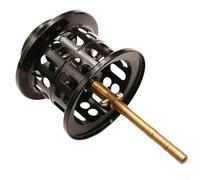 Yhenlovtt d - Carrete de pesca ligero para Daiwa Tatula 80, 7075, rueda de caída de agua suave, estructura de freno fija, peso de cebo de 1 a 15 g, color negro