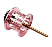 Yhenlovtt d - Carrete de pesca ligero para Daiwa Tatula 80, 7075, rueda de caída de agua suave, estructura de freno fija, peso de cebo de 1 a 15 g, color rosa