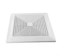 Yhenlovtt Difusor de techo cuadrado de ABS, para una cubierta de ventilación duradera y antienvejecimiento para una ventilación eficiente del aire acondicionado en el hogar u oficina (200)