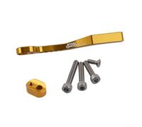 Yhenlovtt Dispositivo para bicicleta 34t52t para guía, aleación de aluminio, cadena anticaída, compatible con desviadores delanteros de carretera, 30 g, acero inoxidable (dorado)