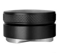 Yhenlovtt Distribuidor nivelador de café de acero inoxidable de 58 mm, base ajustable de 3 lengüetas para una extracción uniforme de espresso, agarre antideslizante (58 mm)