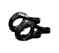 Yhenlovtt Downhill MTB Vástago de bicicleta de doble abrazadera de hombro dividido 31,8 mm 35 mm CNC aluminio resistente DH Bike Freeride-Enduro manillar elevador negro plateado anodizado (31,8 mm