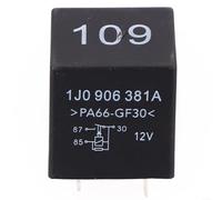 Yhenlovtt ECU Relé de bomba de combustible 1J0906381A Módulo de control de fuente de alimentación del motor de 4 pines, carcasa de plástico, compatible con modelos Skoda 1989-2006 excepto MK5