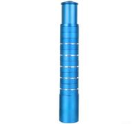 Yhenlovtt Elevador de manillar para bicicletas de montaña con ajuste de altura ajustable y montaje de doble tornillo para evitar que se afloje durante el uso (azul 210 mm)