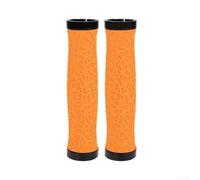 Yhenlovtt Empuñaduras diseñadas para uso todoterreno con material TPE, textura web y sistema de reducción de vibración integrado (naranja-rojo)
