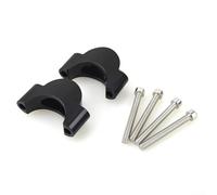 Yhenlovtt Espaciador elevador de manillar de 31,8 mm, barra de reposo de aleación, almohadilla de refuerzo de prueba de tiempo, extensor de altura, kit de cuña ajustable, negro (20 mm)