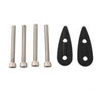 Yhenlovtt Espaciadores de manillar de aleación de aluminio 7075 para barras Aero - Opciones de altura de 5/10/20/40 mm con pernos para comodidad de ciclismo (10 mm)