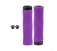 Yhenlovtt Esponja Bike Grips Cubiertas antideslizantes Manillar Ergonómico Ciclismo Mangos Absorción de golpes MTB Puños Bloqueo en Manillas de bicicleta (púrpura)