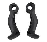 Yhenlovtt Extremos de barra de bicicleta MTB Puños de manillar de nailon antideslizante cuernos ergonómicos 22.2mm ángulo ajustable comodidad accesorios de equitación, para adultos, negro
