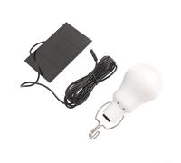 Yhenlovtt Farol colgante LED de energía solar con bombilla regulable de 3 W, batería recargable de 900 mAh, luz impermeable IP44 para cobertizo, gallinero, coche