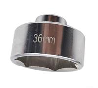 Yhenlovtt Filtro de aceite de vanadio de 36 mm, filtro de perfil bajo, extractor de tapas de 6 puntos, llave de acero cromado 3/8 para estilo de cartucho y dispositivo