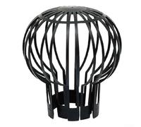 Yhenlovtt Filtro de plástico para canalón de bajante de globos, protector de desechos de hojas expandible para tuberías de drenaje de techo, fácil de instalar sin herramientas