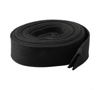 Yhenlovtt Funda protectora de nailon negro de 27 mm x 7,5 m para cubierta de cable de soldadura, resistente al calor y ignífuga, para manguera de antorcha TIG Plasma MIG y líneas hidráulicas
