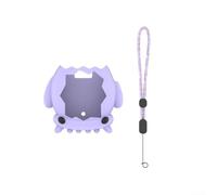Yhenlovtt Funda protectora de silicona para Tamagotchi Paradise, funda a prueba de polvo a prueba de golpes con correa de cordón, se adapta a la consola de mascotas de forma segura (morado)