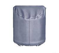 Yhenlovtt Funda redonda para alfombrilla de salto diseñada con cremallera lateral de tela Oxford 210D y cierre seguro de viento multianclaje para uso en exteriores (gris)