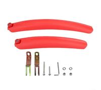 Yhenlovtt Guardabarros plegable para bicicleta, juego de guardabarros de plástico desmontable, cobertura de rueda pequeña de 14 a 20 pulgadas, protección contra la lluvia de liberación rápida para