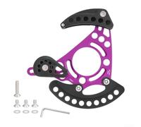 Yhenlovtt Guía de cadena de bicicleta de montaña de aleación de aluminio, para ISCG03 ISCG05, protector de cadena de disco único 32T-38T, protector CNC ligero, para ciclismo DH BB 68/73 mm (morado)